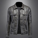 Kurtka Motocyklowa dla Mężczyzn | Dopasowany Krój z Zamkiem - Arkadya Outlet - Jackets