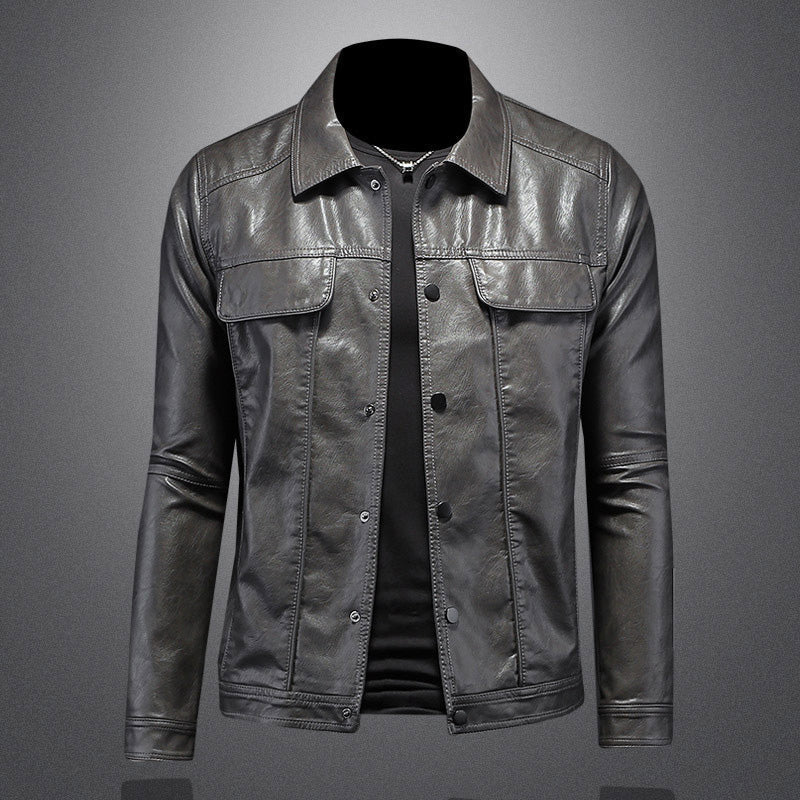 Kurtka Motocyklowa dla Mężczyzn | Dopasowany Krój z Zamkiem - Arkadya Outlet - Jackets