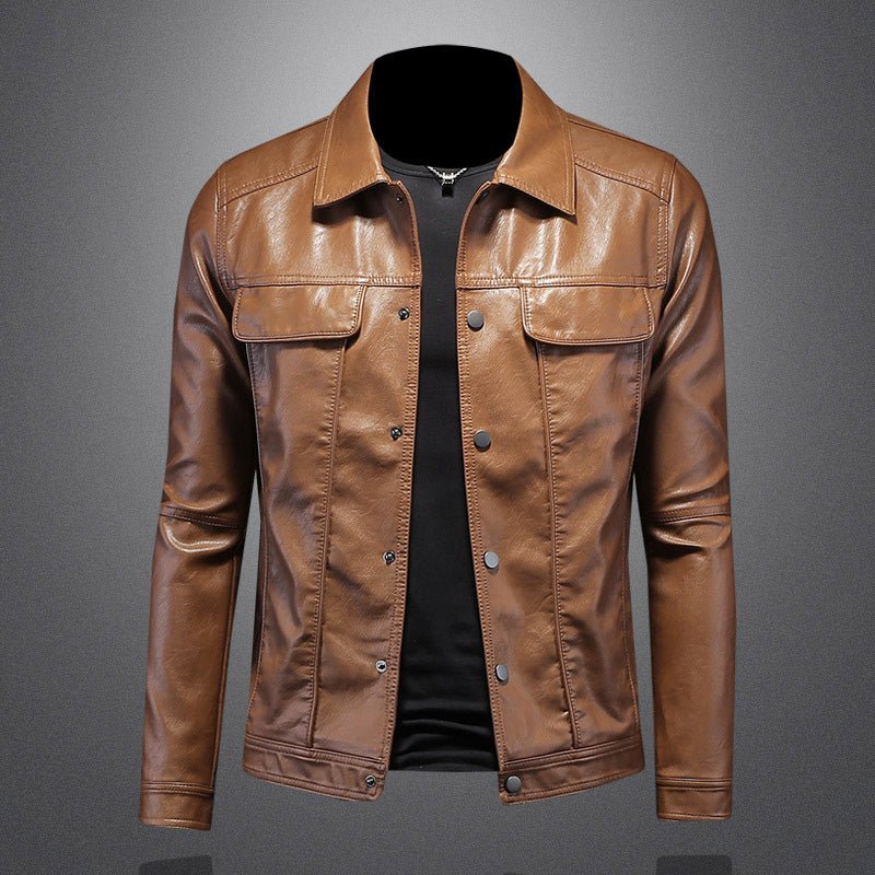 Kurtka Motocyklowa dla Mężczyzn | Dopasowany Krój z Zamkiem - Arkadya Outlet - Jackets