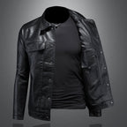 Kurtka Motocyklowa dla Mężczyzn | Dopasowany Krój z Zamkiem - Arkadya Outlet - Jackets