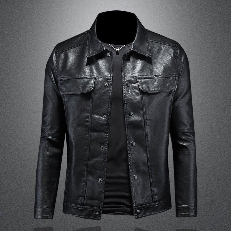 Kurtka Motocyklowa dla Mężczyzn | Dopasowany Krój z Zamkiem - Arkadya Outlet - Jackets