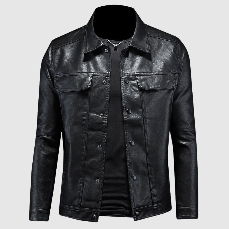 Kurtka Motocyklowa dla Mężczyzn | Dopasowany Krój z Zamkiem - Arkadya Outlet - Jackets