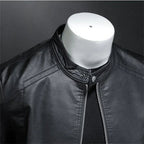 Kurtka Motocyklowa Męska | Dopasowany Krój z Zamkiem z Przodu - Arkadya Outlet - Jackets