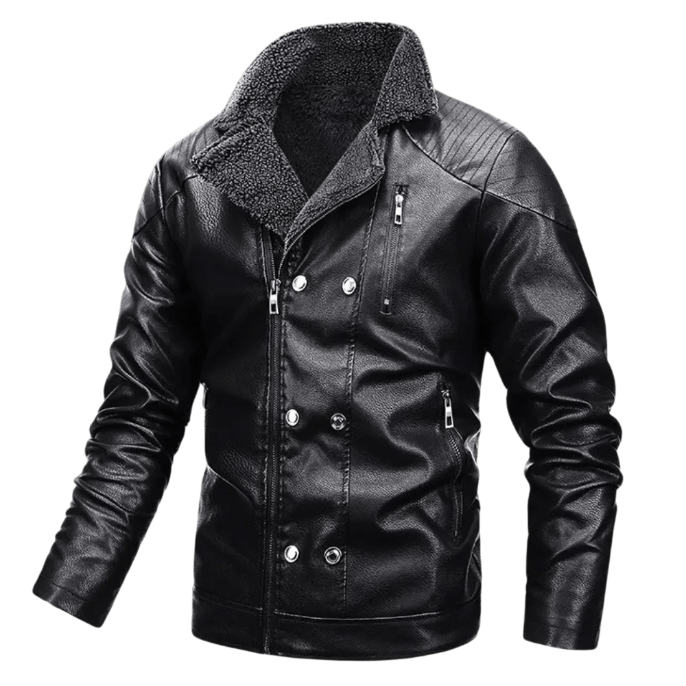 Kurtka motocyklowa męska zamek regulowane paski jazda - Arkadya Outlet - Men Jacket
