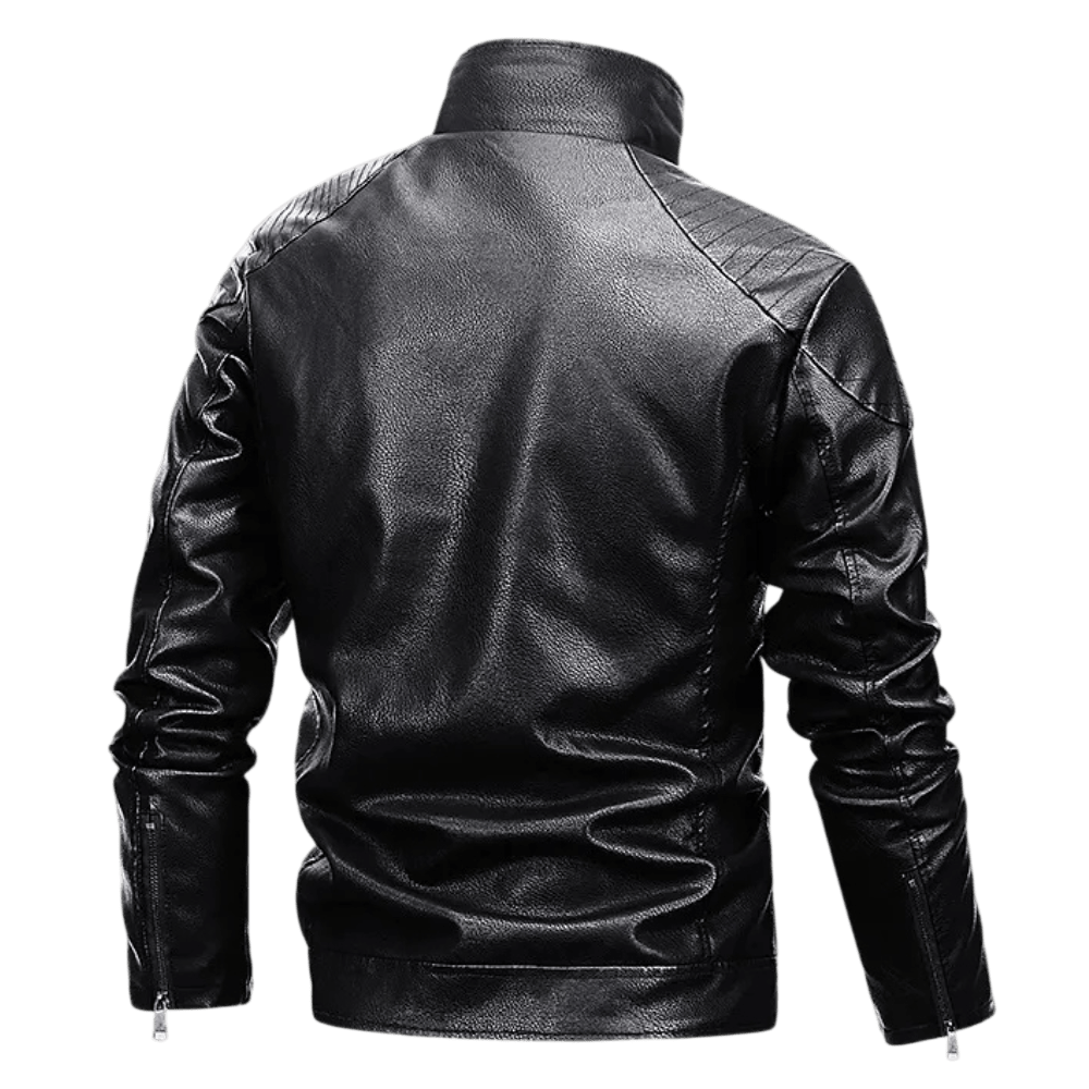 Kurtka motocyklowa męska zamek regulowane paski jazda - Arkadya Outlet - Men Jacket