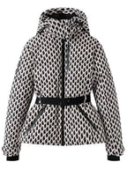 Kurtka Narciarska Damska | Pikowana z Regulowanym Paskiem i Kapturem - Arkadya Outlet - Jackets