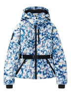 Kurtka Narciarska Damska | Pikowana z Regulowanym Paskiem i Kapturem - Arkadya Outlet - Jackets