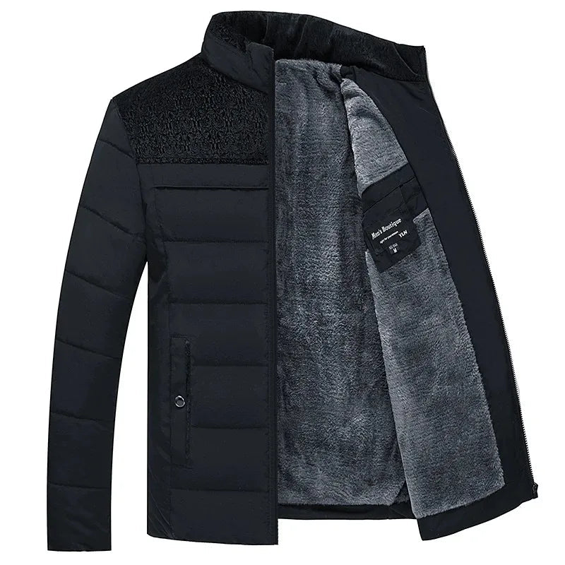 Kurtka Narciarska dla Mężczyzn | Pikowana z Zamkiem na Całej Długości - Arkadya Outlet - Jackets