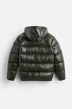 Kurtka Puchowa Męska | Luźny Krój z Pikowaną Podszewką - Arkadya Outlet - Jackets