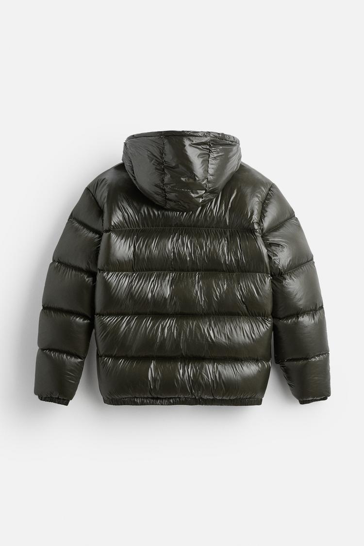 Kurtka Puchowa Męska | Luźny Krój z Pikowaną Podszewką - Arkadya Outlet - Jackets