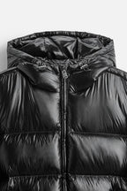 Kurtka Puchowa Męska | Luźny Krój z Pikowaną Podszewką - Arkadya Outlet - Jackets