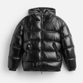 Kurtka Puchowa Męska | Luźny Krój z Pikowaną Podszewką - Arkadya Outlet - Jackets