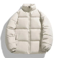 Kurtka Puchowa Męska | Pikowana z Kołnierzem Stójką na Zimę - Arkadya Outlet - Jackets