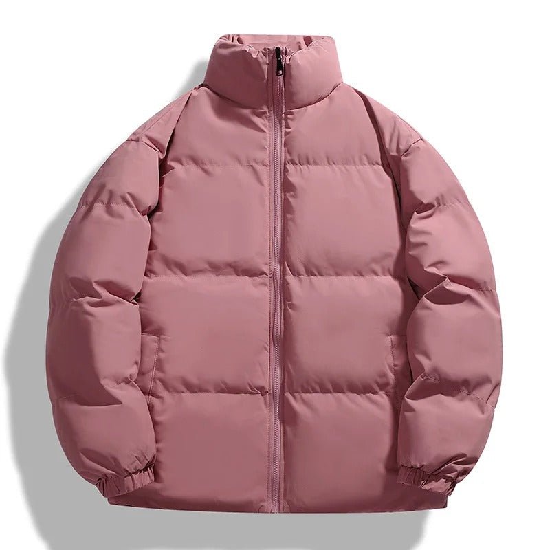 Kurtka Puchowa Męska | Pikowana z Kołnierzem Stójką na Zimę - Arkadya Outlet - Jackets
