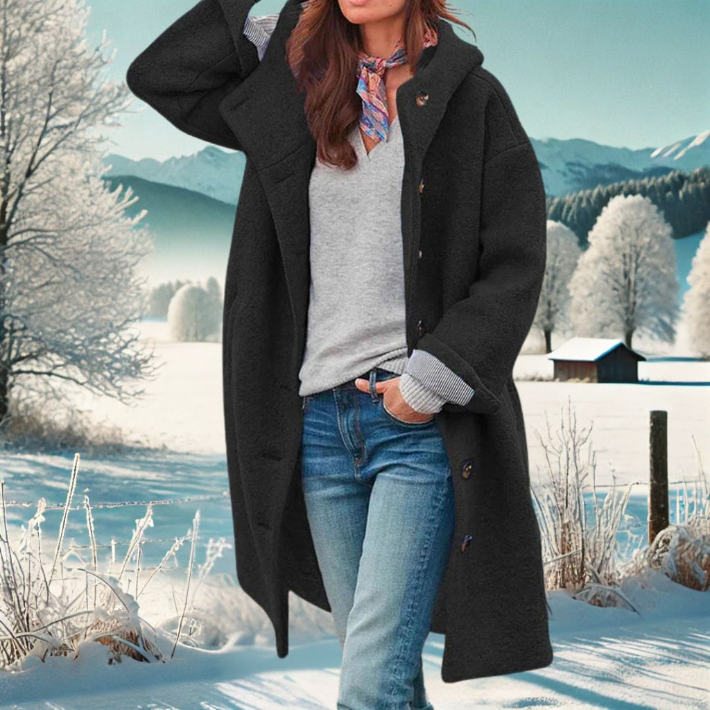 Kurtka Wiatrówka Damska | Długi krój z zapięciem na guziki - Arkadya Outlet - Jackets