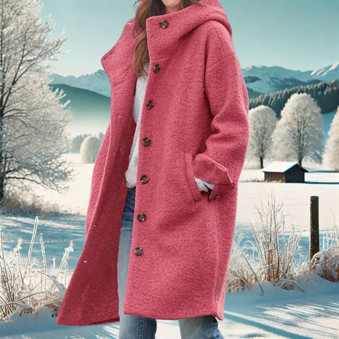 Kurtka Wiatrówka Damska | Długi krój z zapięciem na guziki - Arkadya Outlet - Jackets