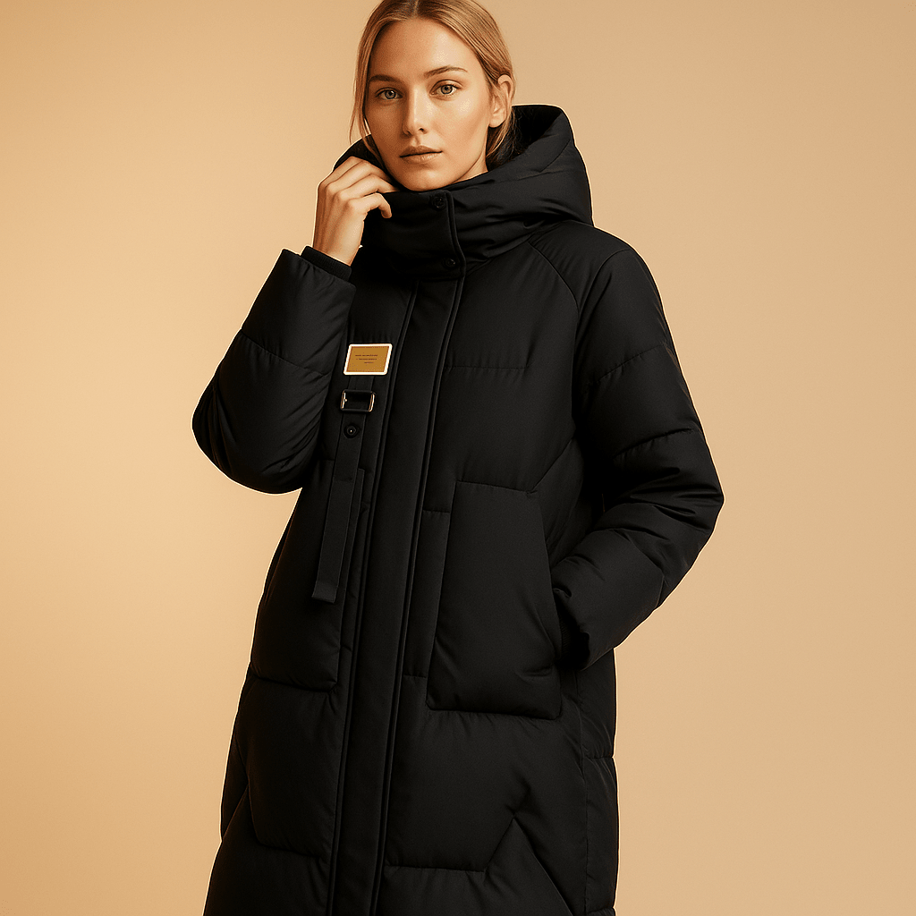Kurtka Zimowa Damska | Dopasowany Krój z Kieszeniami - Arkadya Outlet - Jackets