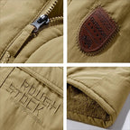 Kurtka Zimowa Męska | Odporna na Wiatr z Odpinanym Kapturem - Arkadya Outlet - Jackets