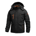 Kurtka Zimowa Męska | Odporna na Wiatr z Odpinanym Kapturem - Arkadya Outlet - Jackets