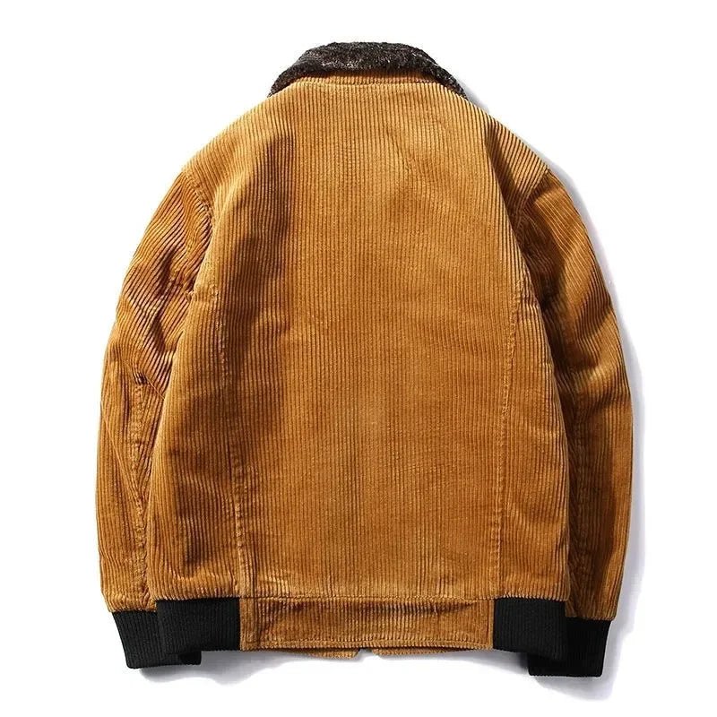 Kurtka Zimowa Męska | Wiatroodporna z Suwakiem na Całej Długości - Arkadya Outlet - Jackets