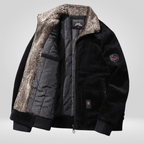 Kurtka Zimowa Męska | Wiatroodporna z Suwakiem na Całej Długości - Arkadya Outlet - Jackets