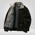 Kurtka Zimowa Męska | Wiatroodporna z Suwakiem na Całej Długości - Arkadya Outlet - Jackets