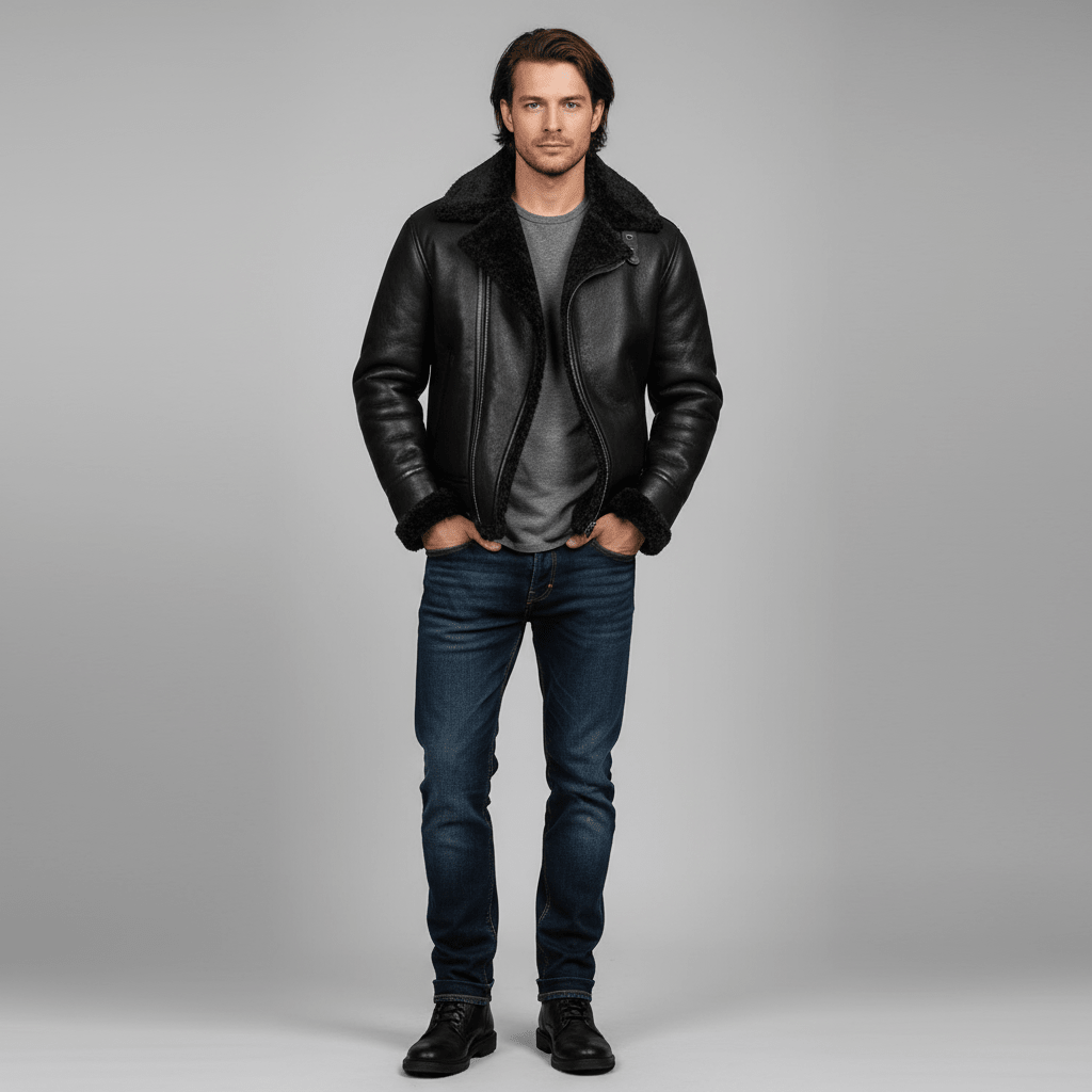Kurtka Zimowa Męska | Zamek Błyskawiczny i Izolacja Termiczna - Arkadya Outlet - Jackets