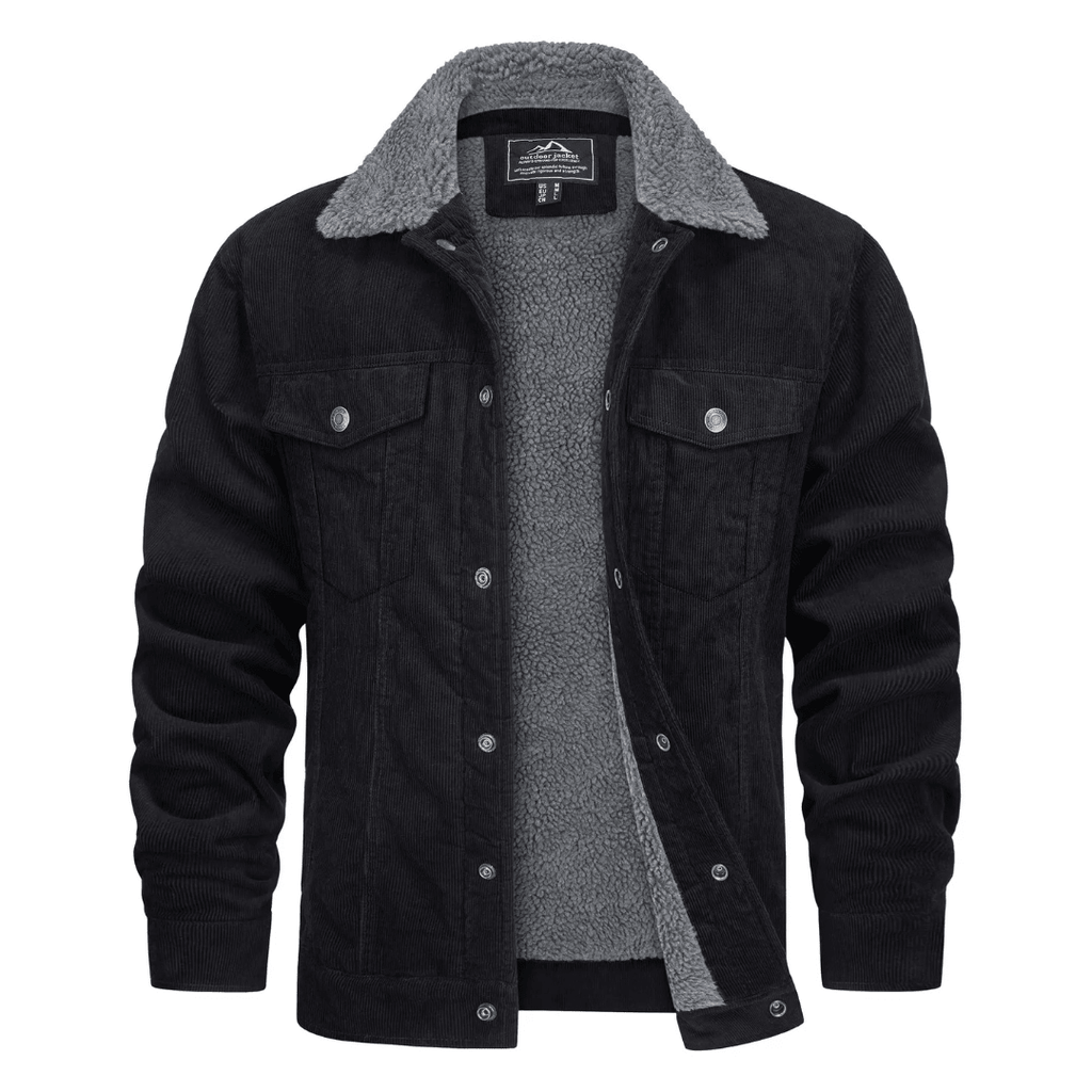Kurtka Zimowa Męska | Zapięcie na Guziki i Standardowa Długość - Arkadya Outlet - Jackets