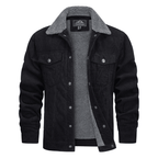 Kurtka Zimowa Męska | Zapięcie na Guziki i Standardowa Długość - Arkadya Outlet - Jackets