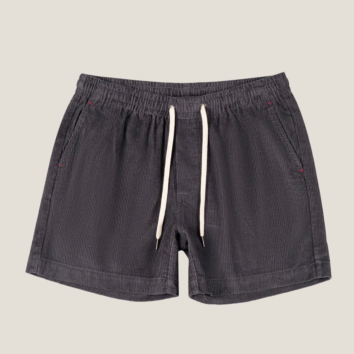 Lniane spodenki męskie – luźny krój, elastyczny pas - Arkadya Outlet - Men Shorts