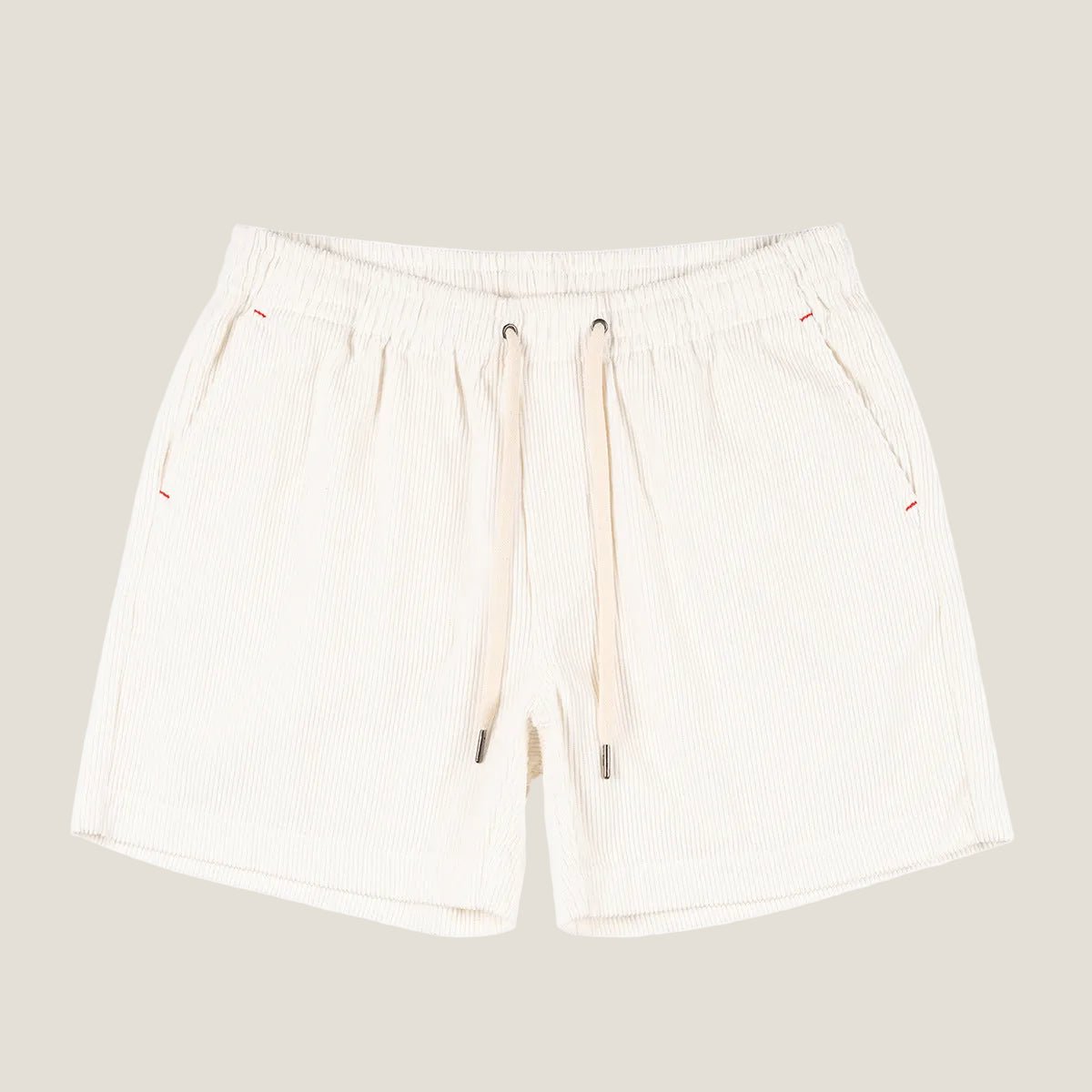 Lniane spodenki męskie – luźny krój, elastyczny pas - Arkadya Outlet - Men Shorts