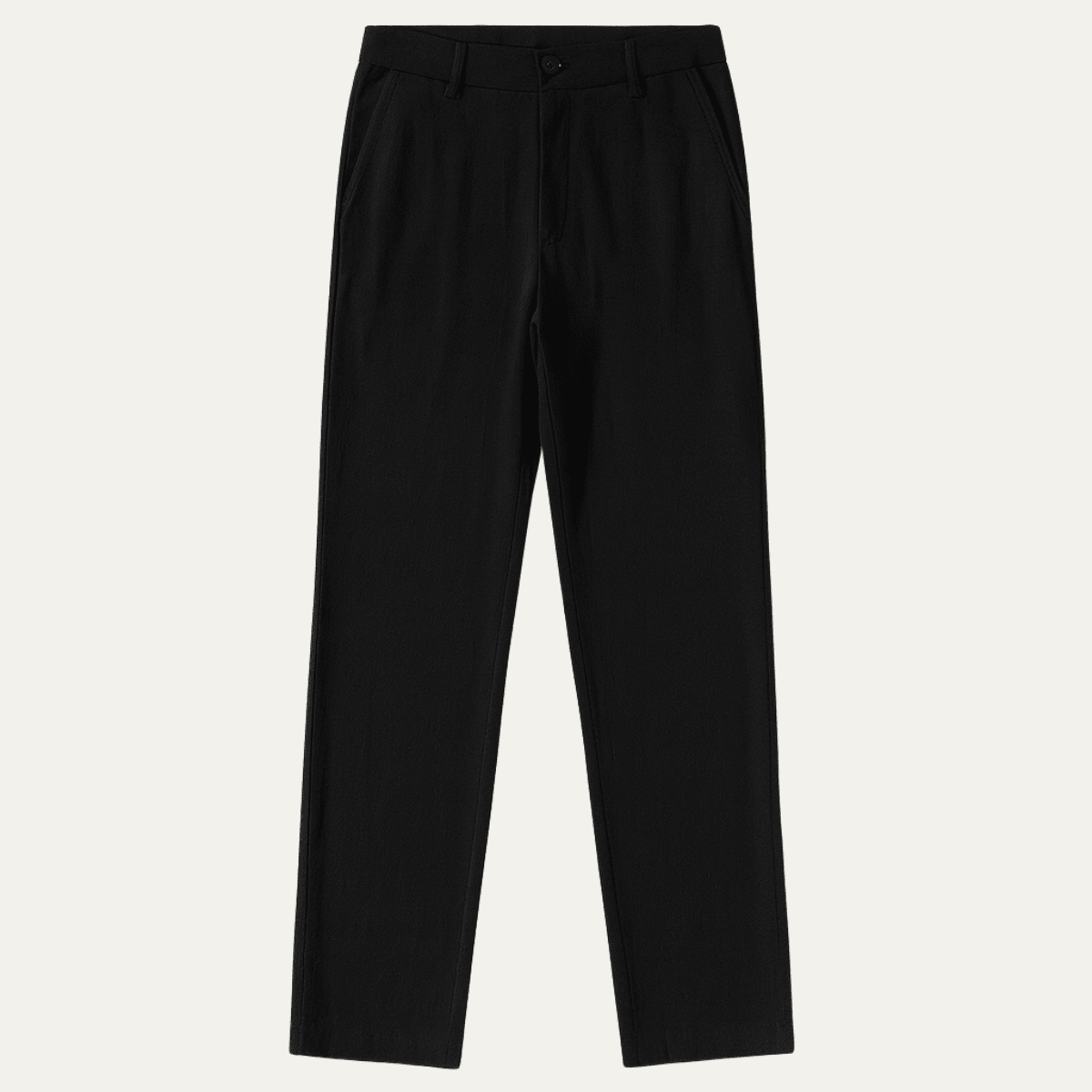 Lniane spodnie męskie – luźny krój, prosta nogawka - Arkadya Outlet - Men Pants