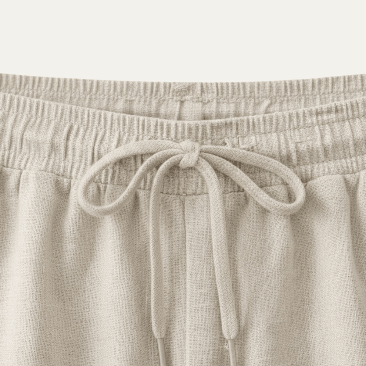 Lniany zestaw męski – koszula, szorty, guziki - Arkadya Outlet - Men Set