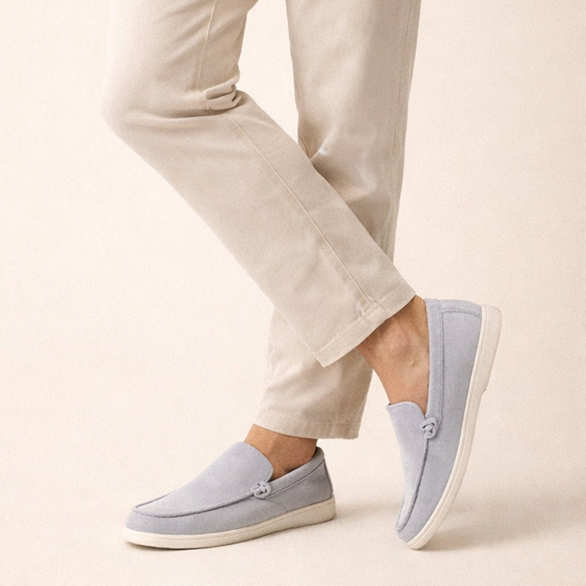 Loafersy męskie wsuwane – dopasowany krój, minimalistyczne - Arkadya Outlet - Men Shoes