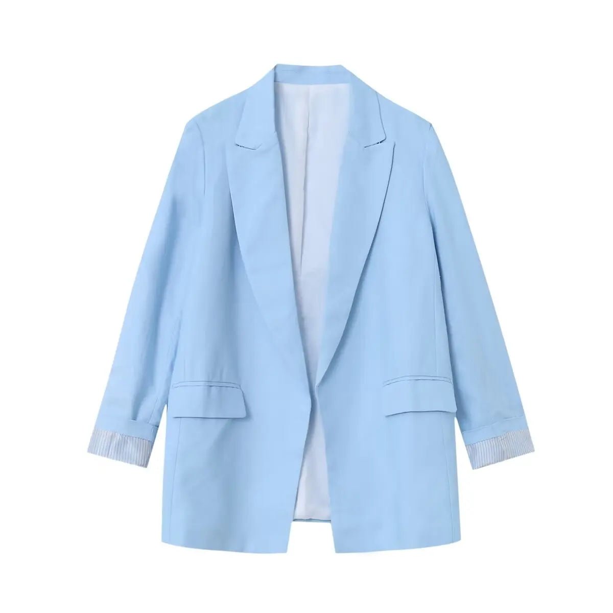 Marynarka damska oversize – długi rękaw, luźny krój - Arkadya Outlet - Women Blazer