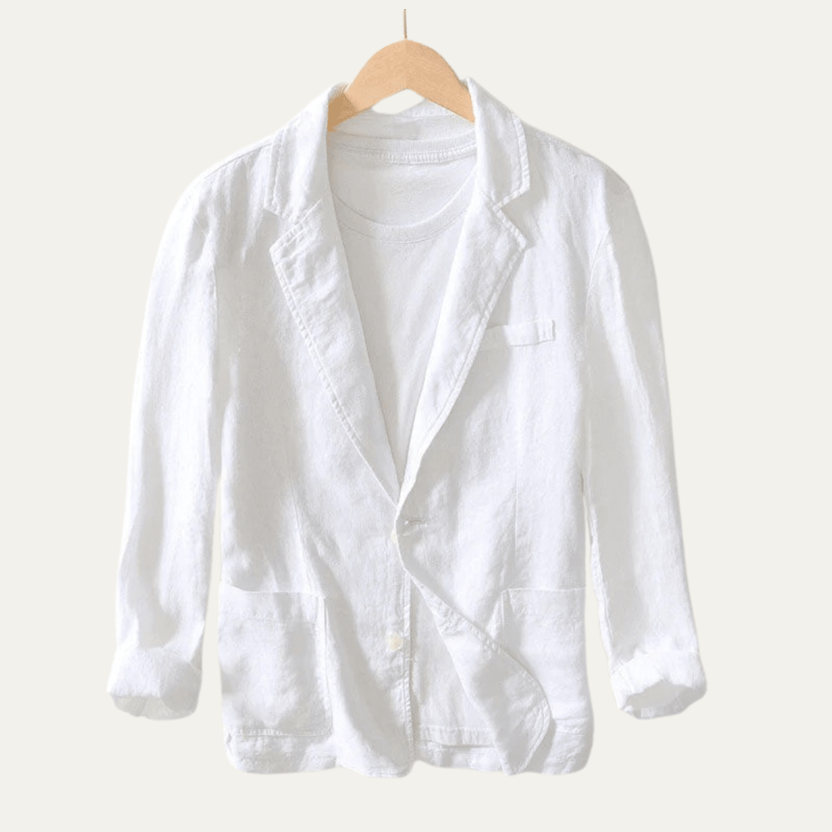 Marynarka męska luźny krój – guziki, klasyczne klapy - Arkadya Outlet - Men Blazer