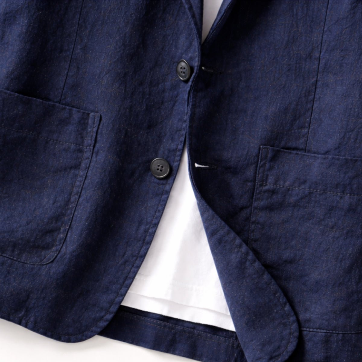 Marynarka męska luźny krój – guziki, klasyczne klapy - Arkadya Outlet - Men Blazer