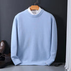 Męska Bluza Dzianinowa | Klasyczny Krój z Okrągłym Dekoltem - Arkadya Outlet - Sweaters