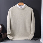 Męska Bluza Dzianinowa | Klasyczny Krój z Okrągłym Dekoltem - Arkadya Outlet - Sweaters
