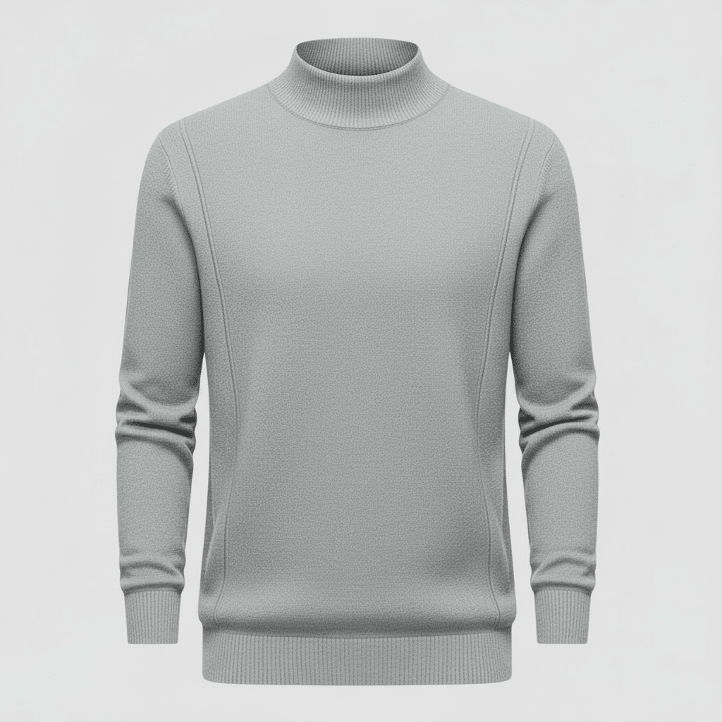 Męska Bluza | Krój Regularny z Okrągłym Dekoltem i Długim Rękawem - Arkadya Outlet - Sweaters