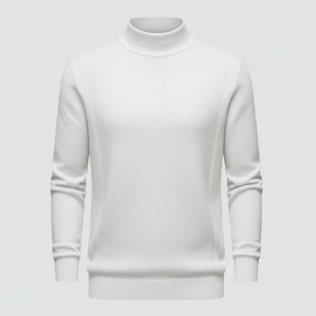 Męska Bluza | Krój Regularny z Okrągłym Dekoltem i Długim Rękawem - Arkadya Outlet - Sweaters