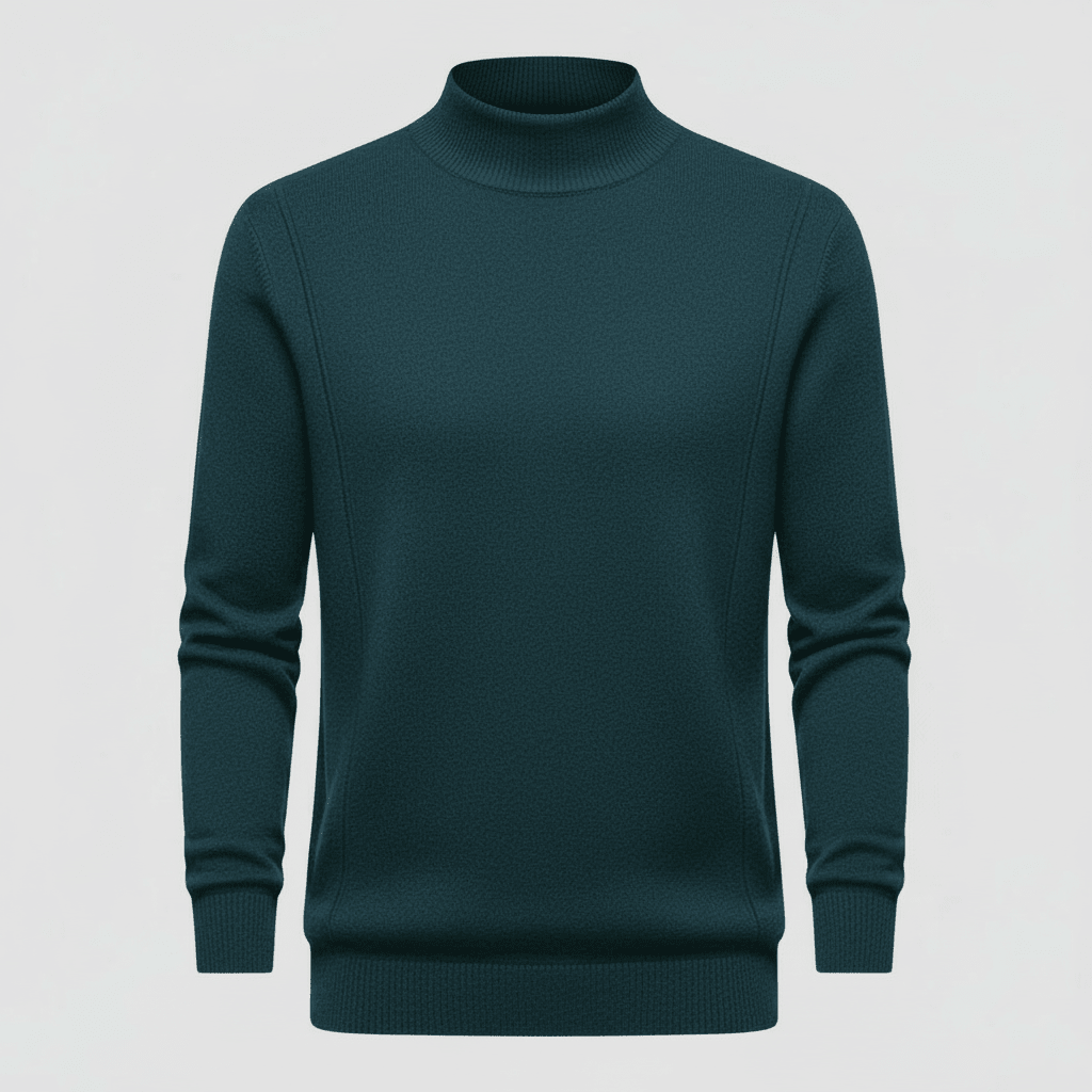 Męska Bluza | Krój Regularny z Okrągłym Dekoltem i Długim Rękawem - Arkadya Outlet - Sweaters
