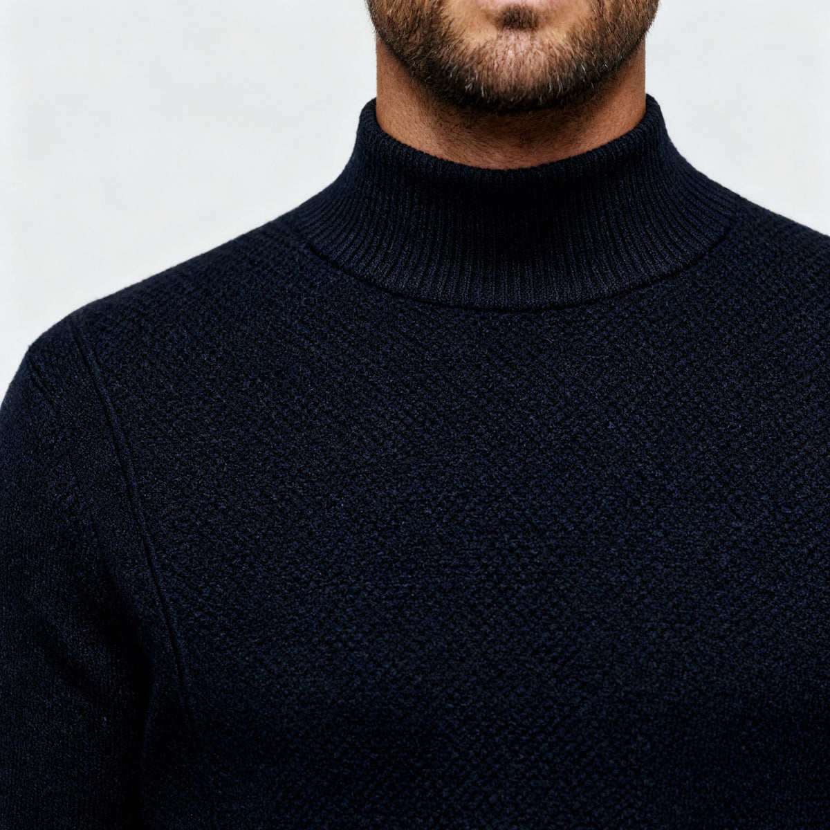 Męska Bluza | Krój Regularny z Okrągłym Dekoltem i Długim Rękawem - Arkadya Outlet - Sweaters