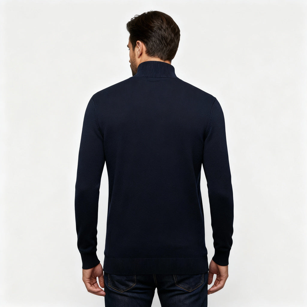 Męska Bluza | Krój Regularny z Okrągłym Dekoltem i Długim Rękawem - Arkadya Outlet - Sweaters