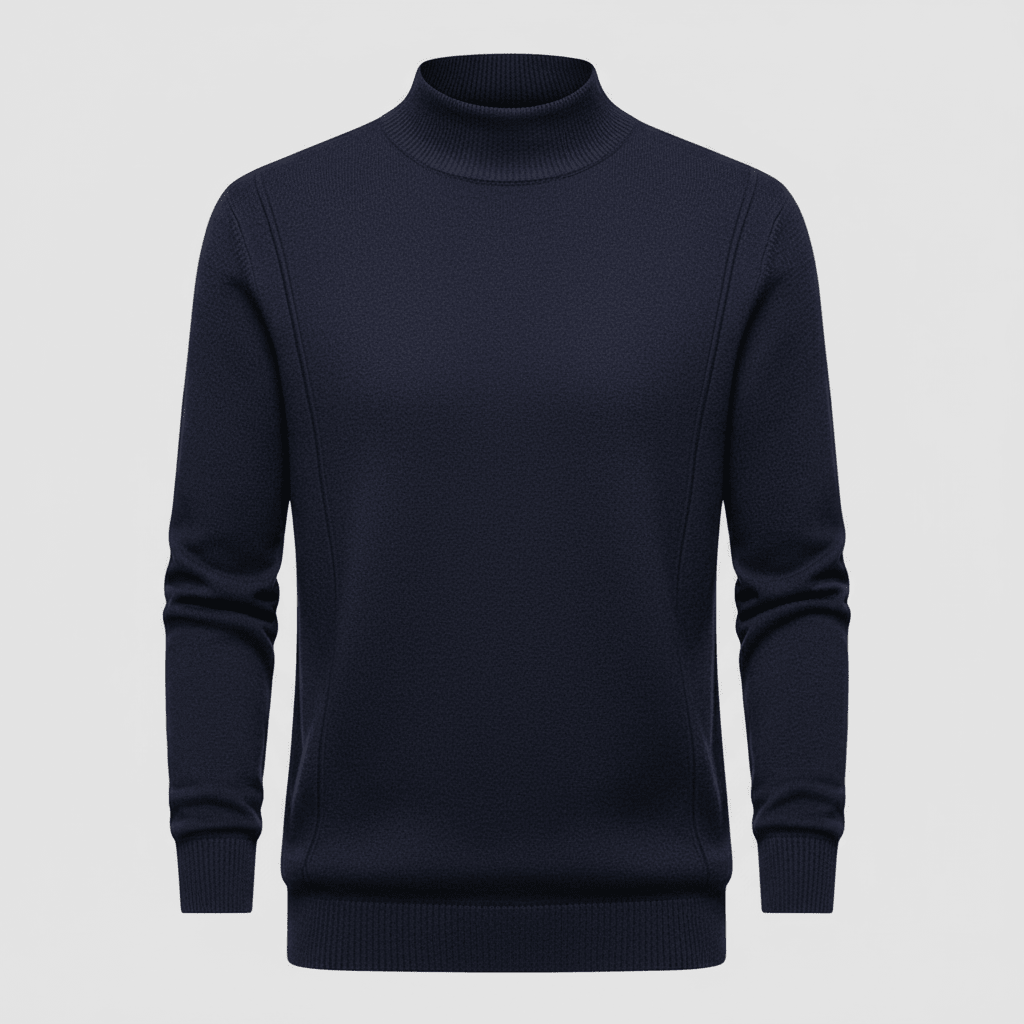 Męska Bluza | Krój Regularny z Okrągłym Dekoltem i Długim Rękawem - Arkadya Outlet - Sweaters