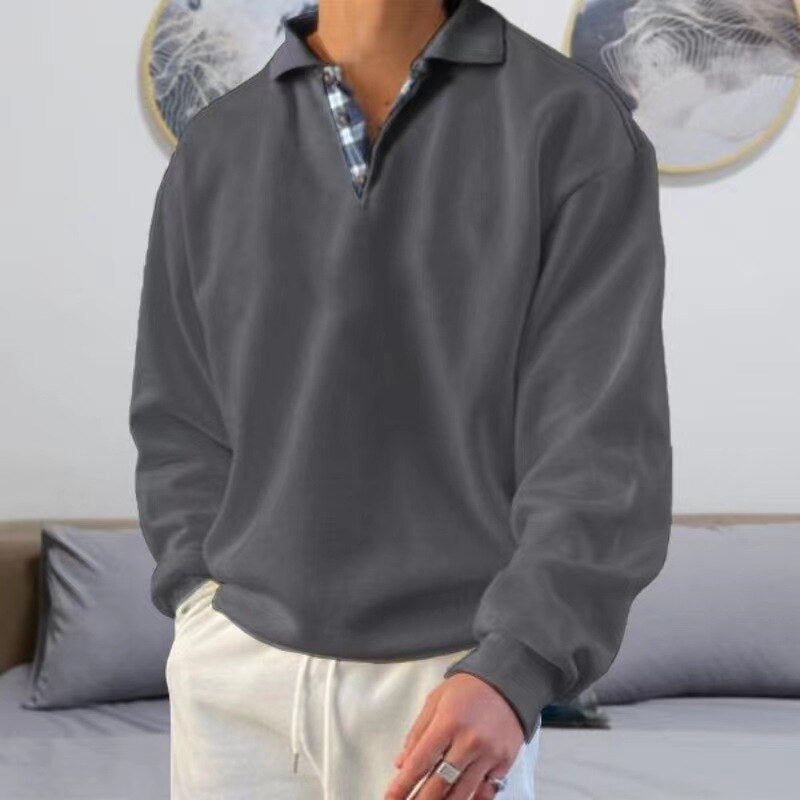 Męska Bluza | Okrągły Dekolt i Regularny Krój na Co Dzień - Arkadya Outlet - Sweaters