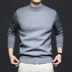 Męska Bluza | Prążkowany Dekolt i Krój do Warstwowego Noszenia - Arkadya Outlet - Sweaters