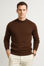 Męska Bluza | Prążkowany Dekolt i Krój do Warstwowego Noszenia - Arkadya Outlet - Sweaters