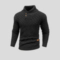 Męska Bluza | Termiczny Splot z Okrągłym Dekoltem i Ściągaczem - Arkadya Outlet - Sweaters