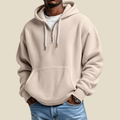 Męska Bluza z Kapturem | Krój Relaxed z Zamkiem i Kieszenią - Arkadya Outlet - Sweaters